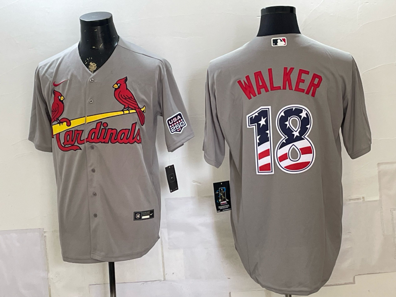 Men Atlanta Braves #18 Walker grey Nike 2026 Jersey 071600